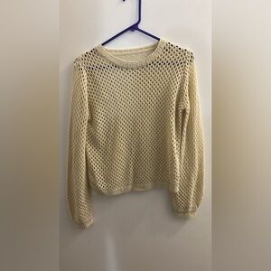 Women's Cream Knit Sweater
